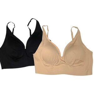 Rhonda Shear 2-pack Gel Bra without Back Closure 1X (RS-12)